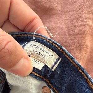 Madewell Blue High-Rise Skinny Jeans